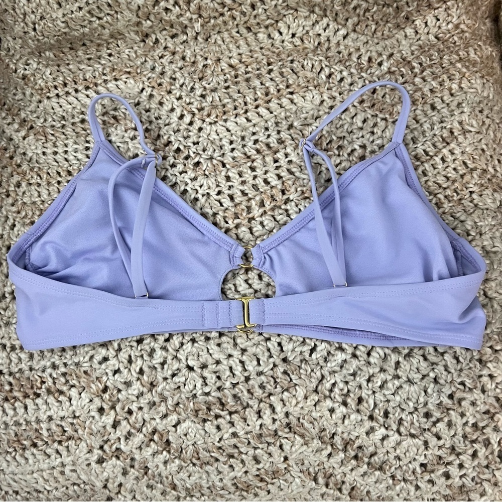 Wild Fable Ring Front Bralette Bikini Swim Top Lavender Purple L Large 12-14 - Picture 2 of 8